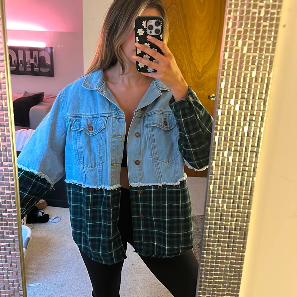Princess Polly Denim/Flannel Jacket